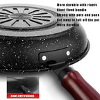 Non-Stick Frying Pan – Skillet for Eggs, Pancakes, Meat, Fish, Searing, Sautéing &amp; Everyday Cooking, Gas & Induction Compatible, Available in 24cm, 26cm & 28cm with Optional Lid