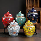 Ceramic Storage Pot & Tea Jar with Lid | Large Capacity | 5 Designs