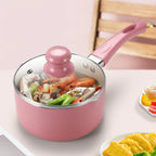 Non-Stick Aluminium Saucepan with Lid – Induction & Gas Compatible, Available in 1.4L & 2.2L