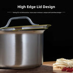 Stainless Steel Saucepan with Lid - Available sizes: 16cm, 18cm, 20cm, 22cm, 24cm
