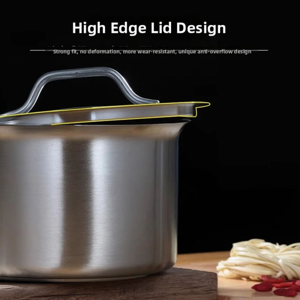 Stainless Steel Saucepan with Lid - Available sizes: 16cm, 18cm, 20cm, 22cm, 24cm