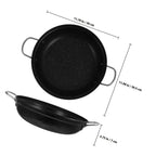 Black Nonstick Wok with Dual Stainless Steel Handles - Ideal for Stir-fries, Fried Rice, Deep-frying, Sauteed Vegetables, Pan-seared Meats, Curries, Seafood and Noodles. Compatible with Gas, Electric and Ceramic Stovetops. Available in Sizes 24cm and 30cm 30.5X30X7CM