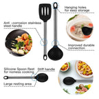 9-Piece Silicone Kitchen Utensils Set with Kitchen Utensils Storage Holder – Non-Scratch, Heat Resistant & Dishwasher Safe