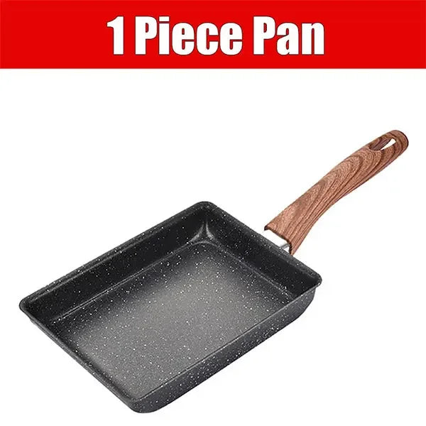 Non-Stick Square Omelette Pan 1 Pcs Black Pan