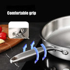 Titanium Alloy Frying Pan with Glass Lid – Scratch Resistant, Detachable Handle, Induction Compatible, Available in 20cm, 22cm, 24cm & 26cm