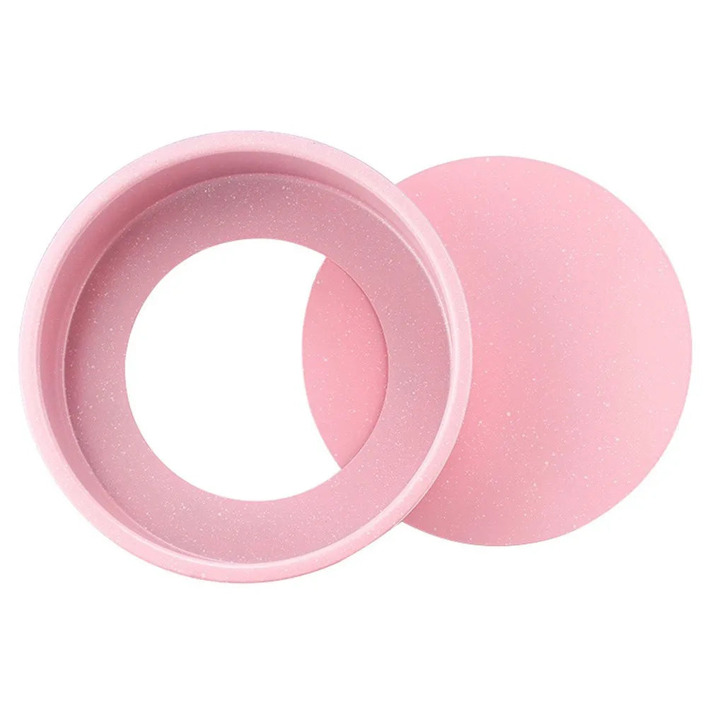 Pink Non-Stick Carbon Steel Baking Pan, Mold & Baking Tray – Available in 5 Different Shapes & Sizes – Heat-Resistant with Rust-Resistant China Mainland Pink Non-Stick Round Mold Pan with Removable Base