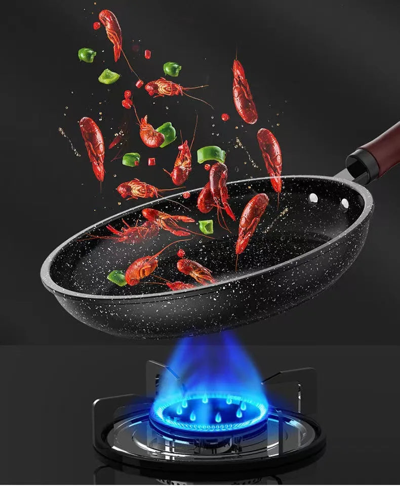 Non-Stick Frying Pan – Skillet for Eggs, Pancakes, Meat, Fish, Searing, Sautéing &amp; Everyday Cooking, Gas & Induction Compatible, Available in 24cm, 26cm & 28cm with Optional Lid