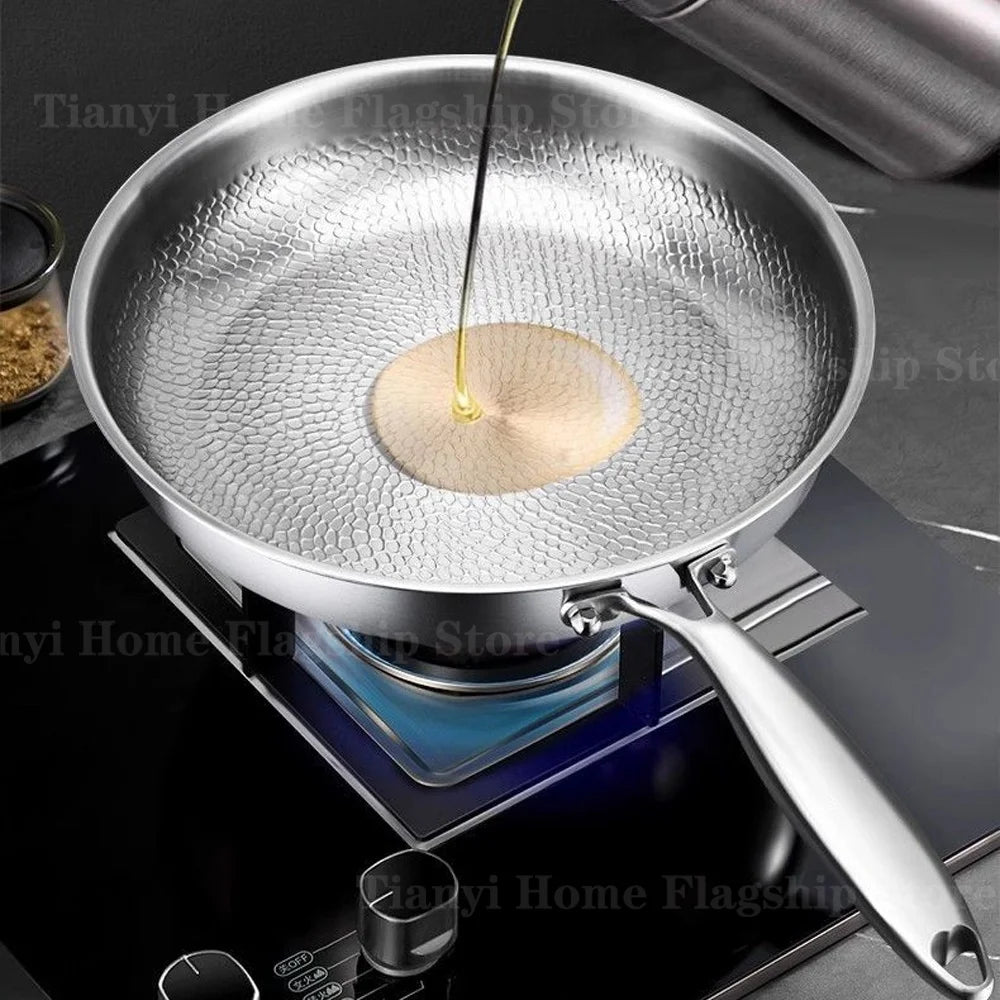 Titanium Coated Stainless Steel Skillet