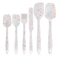 6-Piece Silicone Spatula Set – Food-Grade, Heat Resistant , Non-Scratch, Dishwasher Safe, Great for Baking, Cooking, and Everyday Kitchen Use 6-Piece Silicone Spatula Set