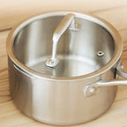 Stainless Steel Saucepan with Heat-Resistant Handle