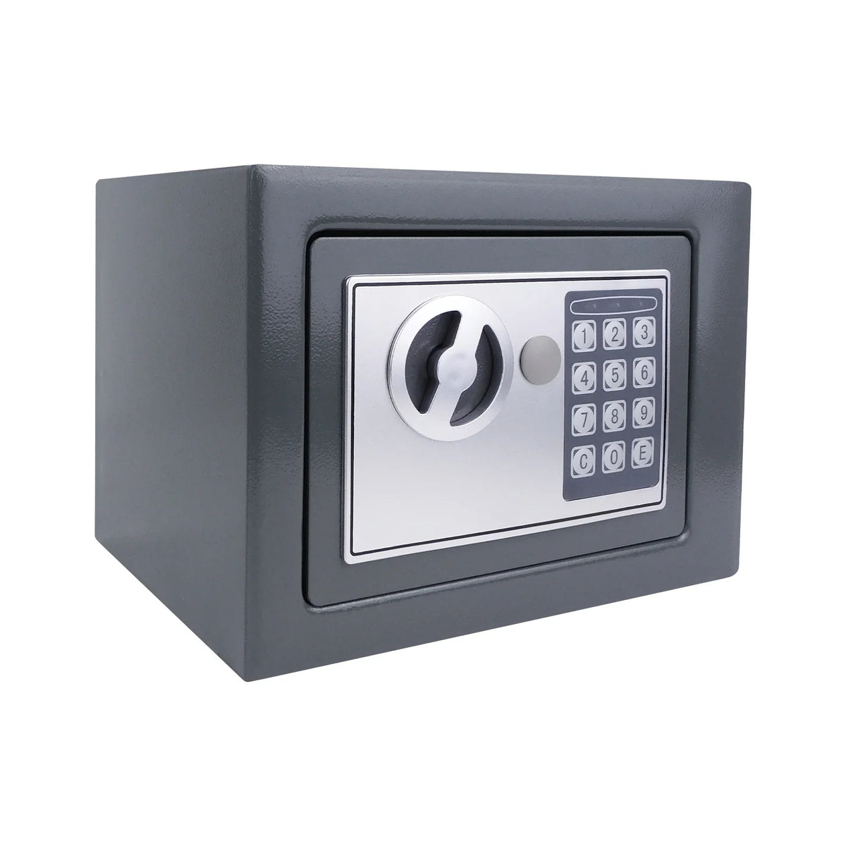 4.6L Electonic Safe Box with Keypad and 2 Keys, Wall Mounted Safe with Prodrilled Holes, Security Safe Box for Home Hotel Use
