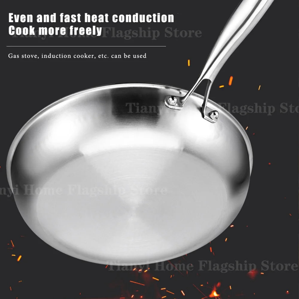 Titanium Coated Stainless Steel Skillet