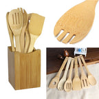 Bamboo Kitchen Utensil Set — 6 Piece