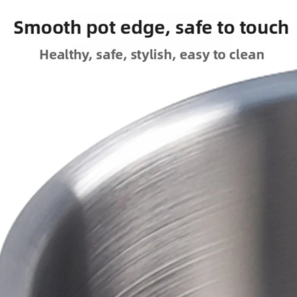 Stainless Steel Saucepan with Lid - Available sizes: 16cm, 18cm, 20cm, 22cm, 24cm