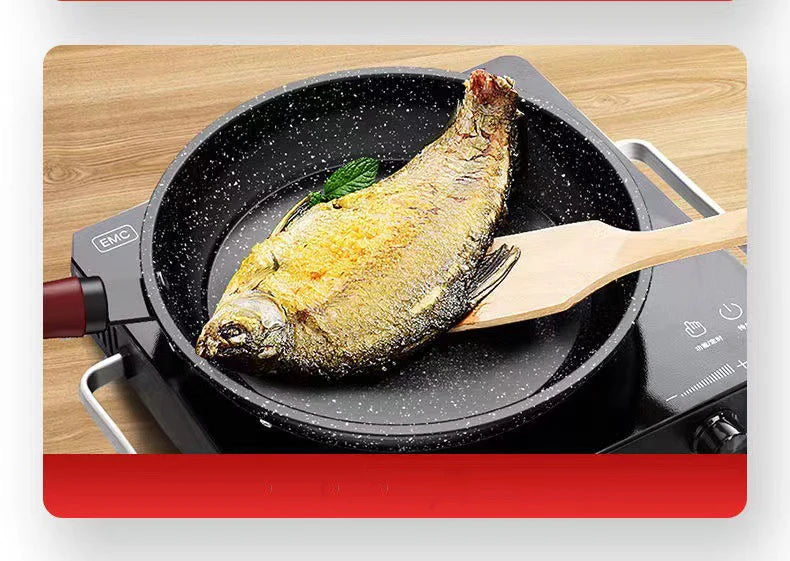 Non-Stick Frying Pan – Skillet for Eggs, Pancakes, Meat, Fish, Searing, Sautéing &amp; Everyday Cooking, Gas & Induction Compatible, Available in 24cm, 26cm & 28cm with Optional Lid