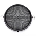 BBQ Grill Pan With Maifan Stone Coated Surface Portable Nonstick Griddle For Indoor Outdoor 32cm Round A