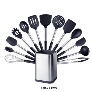 Black — 13 Piece Set with Holder