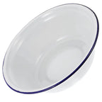 White Enamel Mixing Bowl | Retro Style | 2 Sizes