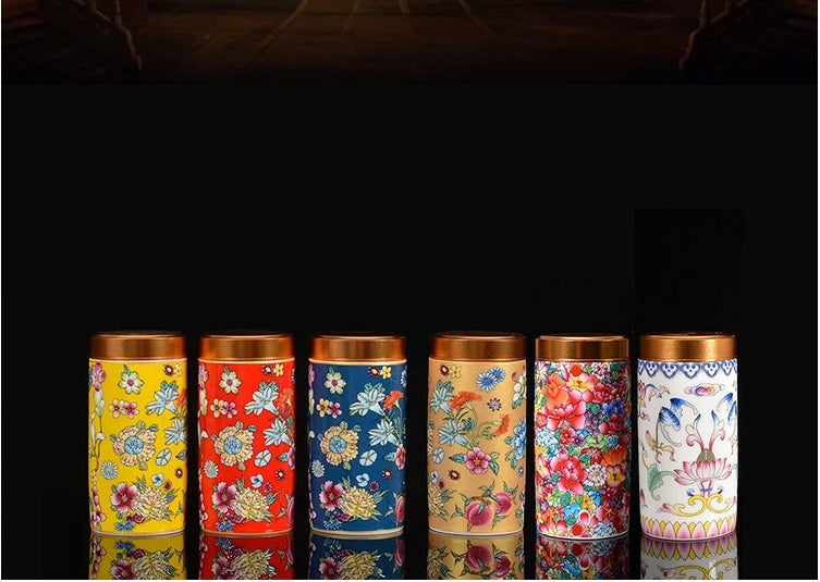 Ceramic Tea Canister & Storage Jar with Lid | Sealed | Multiple Colours