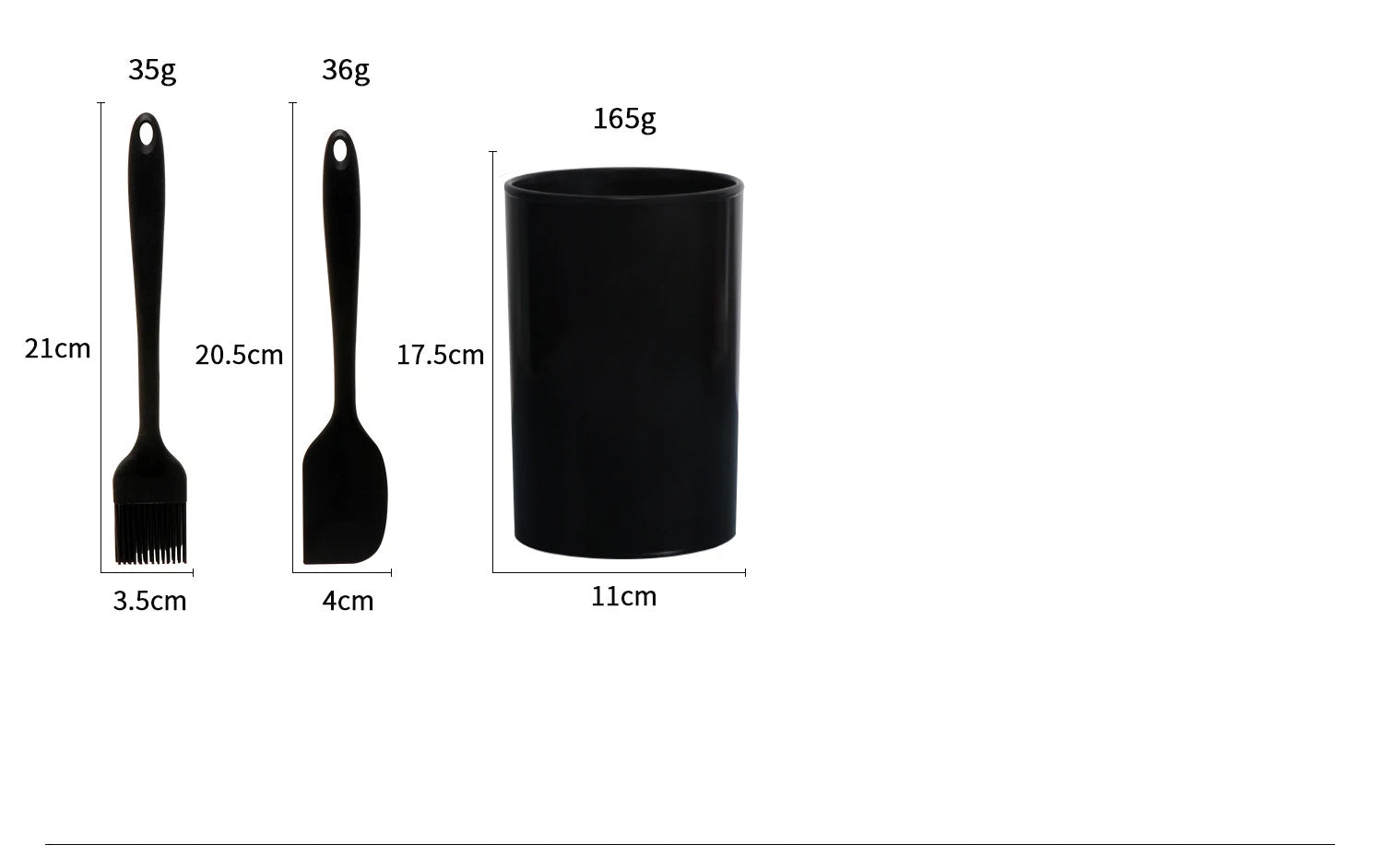 Silicone Kitchen Utensils Set with Stainless Steel Handles – Non-Stick, Heat-Resistant Cooking Utensils for Everyday Cooking & Baking, Available in 4 Colours & Multiple Set Sizes