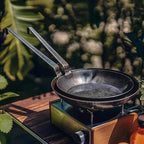 28cm Pre-Seasoned Carbon Steel Frying Pan – Uncoated, Oven Safe | Gas & Induction Compatible