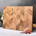 Acacia Wood Rectangular Cutting Board – Natural Wood, Food Safe, Great for Chopping Fruit, Vegetables, and Everyday Kitchen Use