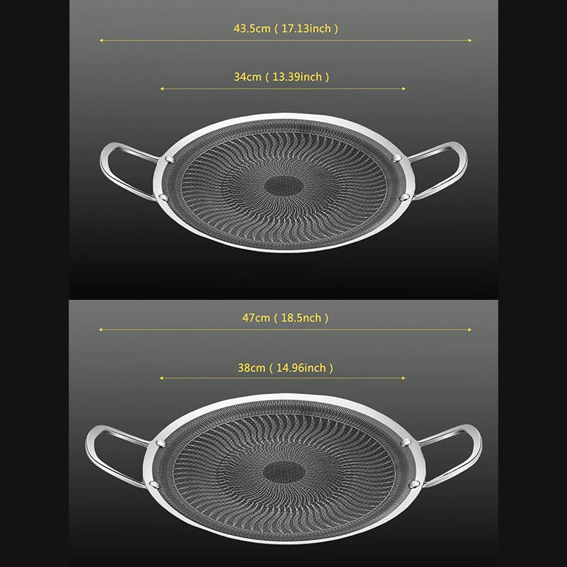 Stainless Steel BBQ Grill Pan