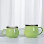 Nordic Ceramic Coffee Mug & Tea Cup – Solid Colour, Vintage Style, Available in 300ml & 400ml, Multiple Colours