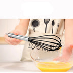 Silicone Kitchen Utensils Set with Stainless Steel Handles – Non-Stick, Heat-Resistant Cooking Utensils for Everyday Cooking & Baking, Available in 4 Colours & Multiple Set Sizes