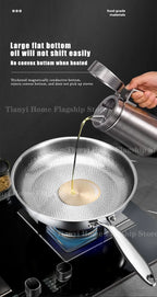 Titanium Coated Stainless Steel Skillet