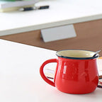 Nordic Ceramic Coffee Mug & Tea Cup – Solid Colour, Vintage Style, Available in 300ml & 400ml, Multiple Colours