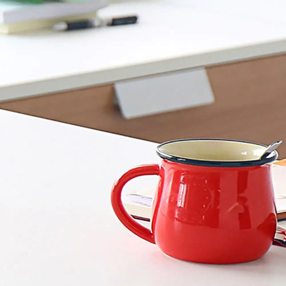 Nordic Ceramic Coffee Mug & Tea Cup – Solid Colour, Vintage Style, Available in 300ml & 400ml, Multiple Colours