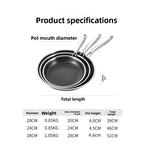 304 Stainless Steel Honeycomb Skillet