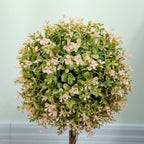 Set of 2 Decorative Artificial Plants, Cream White