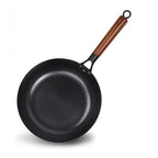 Handmade Uncoated Cast Iron Skillet 28cm