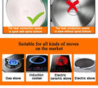 Stainless Steel Soup Pot with Glass Lid & Gold Handles – Thickened Base, Induction Compatible, Great for Soups, Stews, and Everyday Cooking