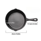Pre-Seasoned Round Cast Iron Skillet