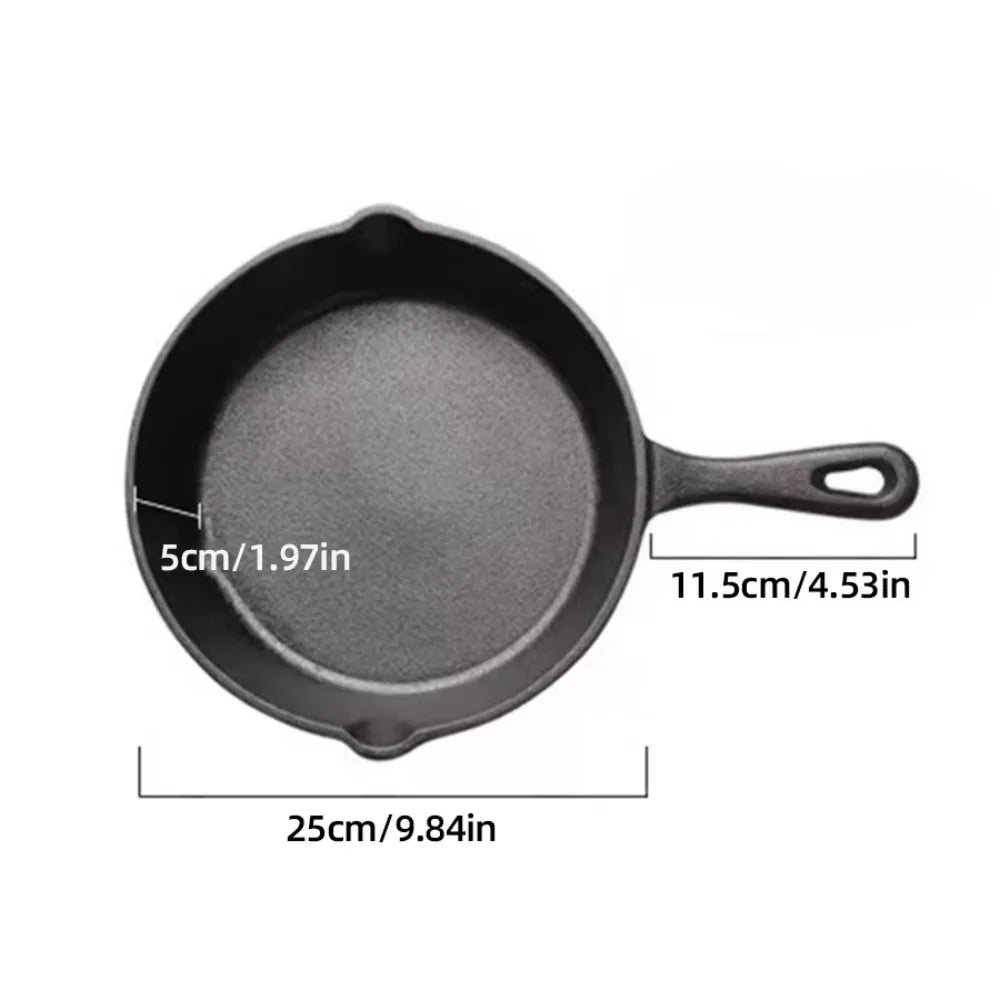 Pre-Seasoned Round Cast Iron Skillet