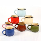 Nordic Ceramic Coffee Mug & Tea Cup – Solid Colour, Vintage Style, Available in 300ml & 400ml, Multiple Colours