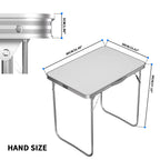 Adjustable Height Folding Table | Aluminium & MDF | 9 Size Options | Indoor & Outdoor