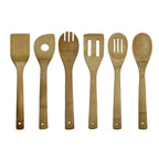 Bamboo Kitchen Utensil Set — 6 Piece