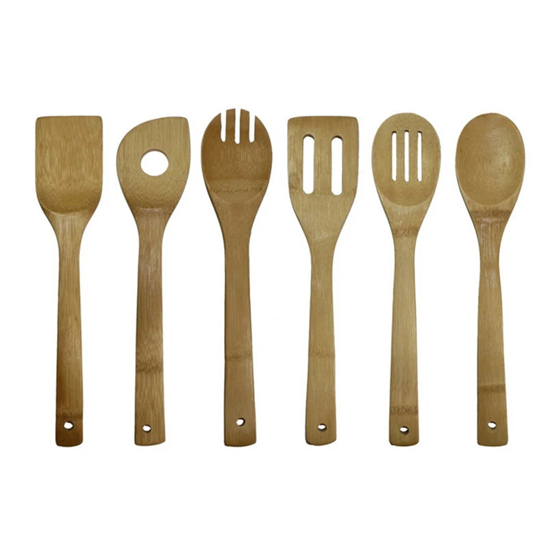Bamboo Kitchen Utensil Set — 6 Piece
