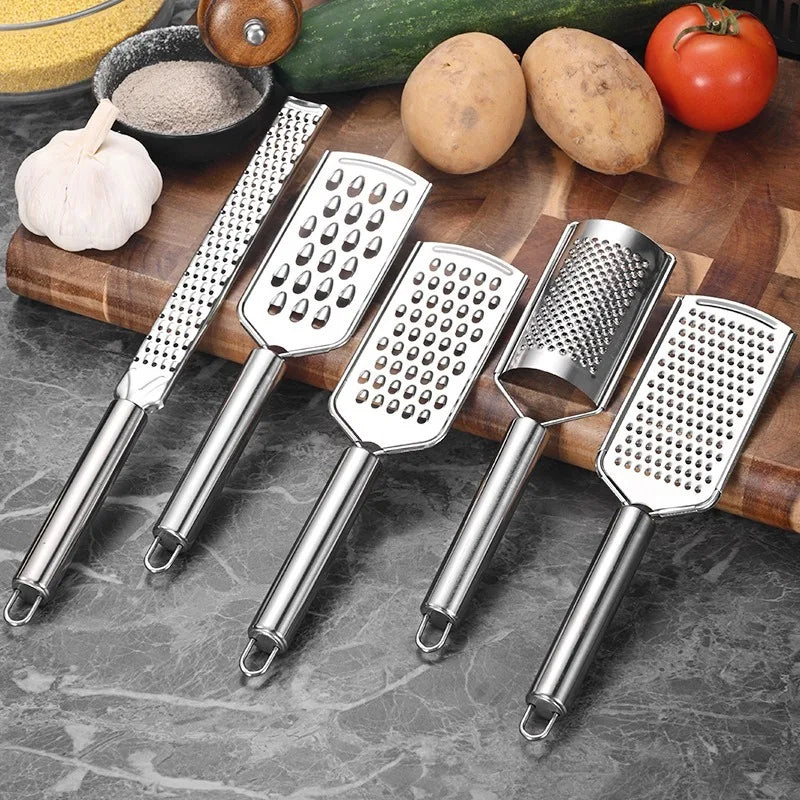 Stainless Steel Kitchen Grater, Zester & Peeler – Available in Different Sizes and Shapes