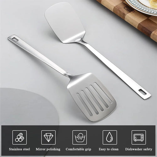 2-Pack Stainless Steel Spatula Set