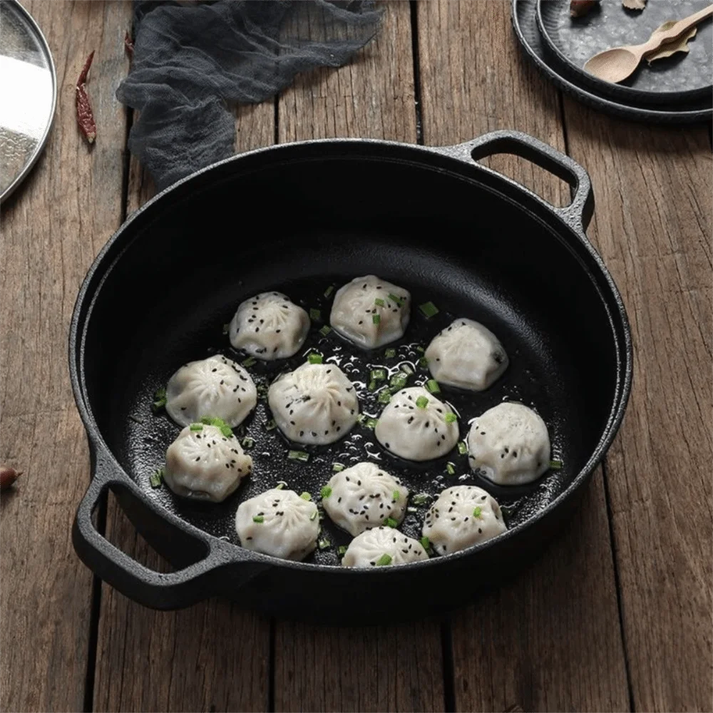 Cast Iron Pan with Dual Handles