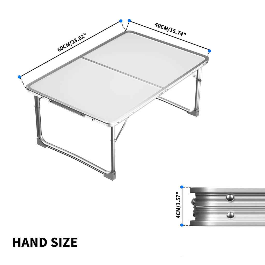 Adjustable Height Folding Table | Aluminium & MDF | 9 Size Options | Indoor & Outdoor