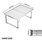 Adjustable Height Folding Table | Aluminium & MDF | 9 Size Options | Indoor & Outdoor