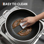 Stainless Steel Honeycomb Wok Pan | Tri-Ply 316