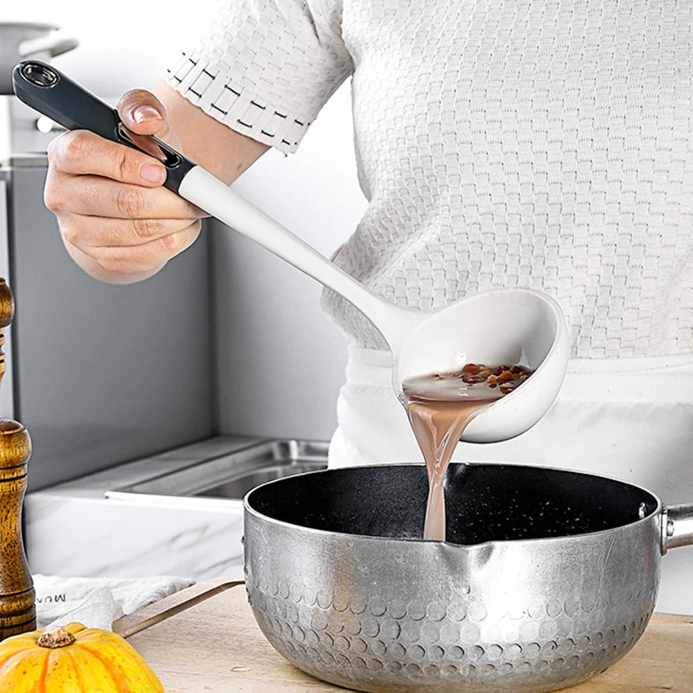 Silicone Kitchen Utensil Set with ABS Handle – Heat Resistant, Non-Stick Safe, Eco-Friendly, Great for Cooking, Baking, and Everyday Kitchen Use
