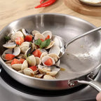 Stainless Steel Frying Pan | Uncoated | Ideal for Searing, One-Pan Meals & Everyday Cooking on Gas & Induction